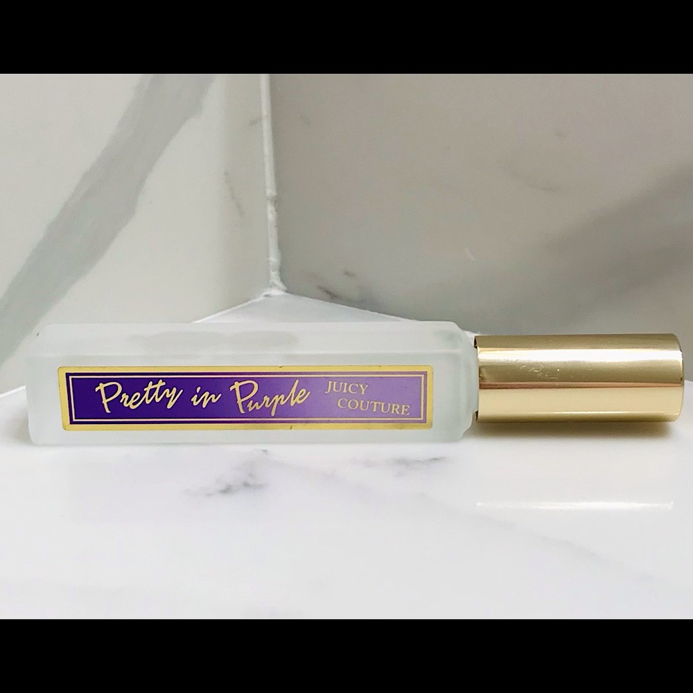 🆕🔥JUICY COUTURE (PRETTY IN PURPLE)PERFUME ROLLER BALL SMELLS REALLY GOOD NWT! - Picture 4 of 10